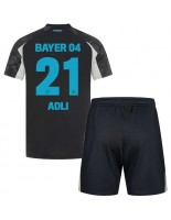 Bayer Leverkusen Amine Adli #21 Tredjedraktsett Barn 2024-25 Korte ermer (+ bukser)